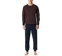 Schiesser Herren Schlafanzug Pyjama in minimalistischem Design lang mit Bündchen Hazel Größe 52
