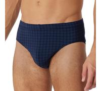 Schiesser Minislip Cotton Casual Herren kariert 95% Baumwolle 5% Elasthan ohne Eingriff Gr. 9 blau