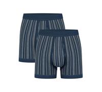 Schiesser - Original Classics Feinripp - Unterhose kurz mit Eingriff - 172695 - 2er Pack Dunkelblau 10