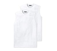 Schiesser Herren Muscle-Shirt Americans-T-Shirt 4er Pack, Farbe:Weiß (100);Größe:4/S