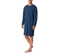 Schiesser Herren lang-Bigshirt-Sleepshirt-Baumwolle-Comfort Essentials Nachthemd, atlantikblau_182022, 50