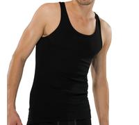 Schiesser Unterwäsche Unterhemd Original Feinripp schwarz Herren, Größe 14