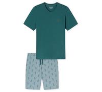 Schiesser Herren Pyjama 955 grün - Größe 52