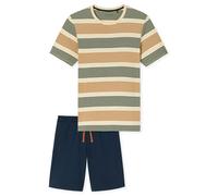 Schlafanzug kurz Ringel whisky - Casual Nightwear 58