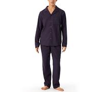 Schiesser Herren Pyjama Lang Pyjamaset, dunkelblau, 58