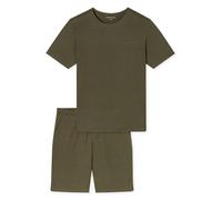 SCHIESSER - Schlafanzug kurz oliv - Gr. - 52