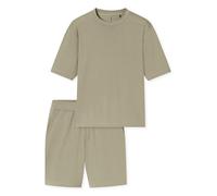 Schiesser Herren Pyjama Modern Herren Schlafanzug kurz kühlendes Material atmungsaktiv schnell trocknend Nachtwäsche