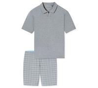 Schiesser Herren Pyjama Selected Premium JacquardSchlafanzug, Pyjama Set, Nachtwäsche EU50