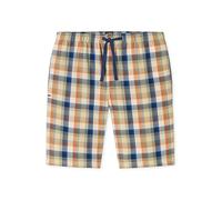 Schiesser Herren Pyjamahose Mix Relax Herren Bermuda Shorts kariert Baumwolle Taschen bequem Nachtwäsche