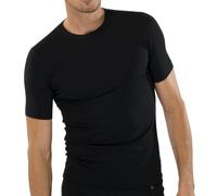 Schiesser Herren Rundhals T-Shirt 95/5 2er Pack, Farbe:Schwarz (000);Größe:4/S