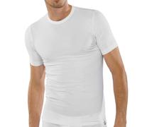 Schiesser Herren Rundhals T-Shirt 95/5 2er Pack, Farbe:Weiß (100);Größe:5/M