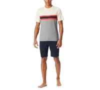 Schiesser Herren Schlafanzug kurz Rundhals-Casual Nightwear Pyjamaset, hellrot_182607, 58