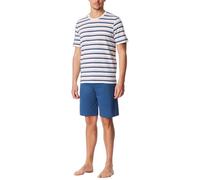 Schiesser Schlafanzug kurz Ringel weiß – Casual Nightwear – Größe 52
