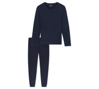 Schlafanzug SCHIESSER "Casual Essentials", Herren, Gr. 50, 516, burgund, Single Jersey, Obermaterial: 100% Baumwolle, bequem lang, V-Ausschnitt, Homewear-Sets, mit bequemen Bündchen (17334239-50) 516,