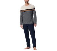 Schiesser Herren Schlafanzug Lang - Casual Nightwear Pyjamaset 181927,Nachtblau_181927,58