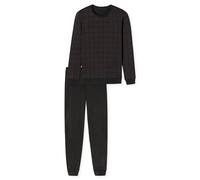 Schiesser Herren Schlafanzug lang-Fine Interlock Pyjamaset, anthrazit_180270, 58