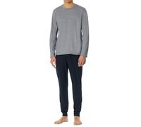 Schlafanzug SCHIESSER "Casual Essentials" Gr. 54, blau (nachtblau) Damen Homewear-Sets (47799061-54) nachtblau