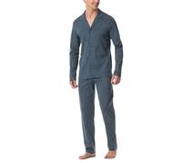 Pyjama lang Paisley jeansblau - Fine Interlock 58
