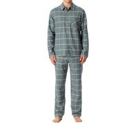 Schiesser Herren Schlafanzug lang mit Knopfleiste Flanell - Nightwear Set