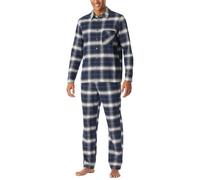 Schiesser Herren Schlafanzug lang mit Knopfleiste Flanell - Nightwear Set