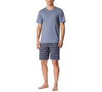 SCHIESSER - Schlafanzug kurz blaugrau - Gr. - 52