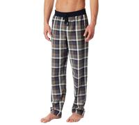Schiesser Herren Schlafhose lang Mix + Relax Web Bio-Baumwolle Graphit Größe 48