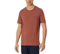 Schiesser Herren Schlafshirt Kurzarm Rundhals-Mix + Relax Pyjamaoberteil, Terracotta_182599, 50