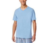 SCHIESSER - T-Shirt V-Ausschnitt pacific blue - Gr. - 48