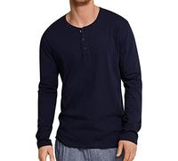 Schiesser Herren Schlafshirt langarm mit Knopfleiste - Mix + Relax