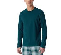 Schiesser Herren Schiesser Herren Schlafshirt Langarm Rundhals - Mix + Relax - Organic Cotton Pyjamaoberteil (1er Pack)