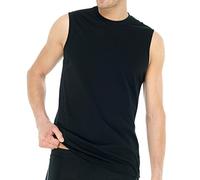 Schiesser Herren Shirt 0/0 Arm (Doppelpack) Unterhemd, Schwarz (000-schwarz), XL