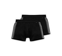 Schiesser Herren Shorts ( 2er Pack ) Boxershorts, Schwarz (000-schwarz), 8