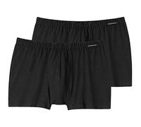 Schiesser Herren Shorts 2er Pack Pant, Doppelpack Unterhosen M-XXL - Schwarz
