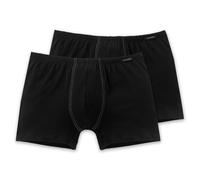 SCHIESSER Herren Shorts 2er Pack - Pants, Boxer, Essentials, Cotton Stretch Schwarz XL