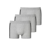 SCHIESSER Trunks mit Stretch-Anteil im 3er-Pack in Mittelgrau Melange, Größe S
