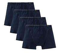 Schiesser Herren Shorts 4er Pack - Cotton Stretch, Unifarben, Serie 95/5 (dunkelblau (801 Admiral), L (Large, 4-Pack))