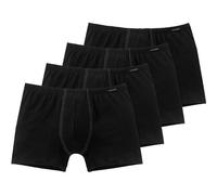 SCHIESSER Herren Shorts 4er Pack - Pants, Boxer, Essentials, Cotton Stretch 2XL Schwarz