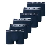 SCHIESSER Herren Shorts 6er Pack - Serie "95/5", Logobund, S-XXL Dunkelblau 2XL