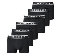 SCHIESSER Herren Shorts 6er Pack - Serie "95/5", Logobund, S-XXL Schwarz L
