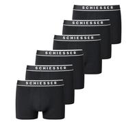 SCHIESSER Herren Shorts 6er Pack - Serie "95/5", Logobund, S-XXL Schwarz / XL XL Schwarz