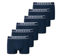 SCHIESSER Herren Shorts 6er Pack - Serie "95/5", Logobund, S-XXL Dunkelblau XL