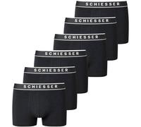 SCHIESSER Herren Shorts 6er Pack - Serie "95/5", Logobund, S-XXL Schwarz XL