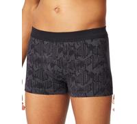 Schiesser Herren-Shorts Fine Interlock 183180 – gemustert, Kohle – Größe 7