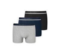 SCHIESSER Herren Shorts im Pack - Serie "95/5", Vorteilspack, Unterhose, Logobund, uni, S-2XL Schwarz/Blau/Grau XL 9er Pack (3x3P)