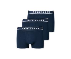 SCHIESSER Herren Shorts Multipack - Serie "95/5", Logobund, S-XXL Dunkelblau / 9er Pack (3x3P) / S S Blau