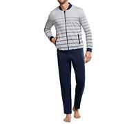 Schiesser Herren Sleep + Lounge Hausanzug Pyjamaset, Grau (grau-mel.), 60/62