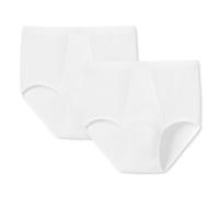 Slip SCHIESSER "Slip 2er Pack", Herren, Gr. M, weiß, Obermaterial: 100% Baumwolle CO., Unterhosen Slip (63794764-M) weiß