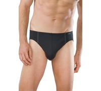 Schiesser Herren Slip (3 per Pack) 005221-000, Gr. 5 (M), Schwarz (000-schwarz)