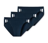 Schiesser Herren Organic Cotton Stretch herenslip Slip, Dunkelblau,DE 5, M EU, 3er Pack