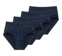 Slip SCHIESSER "Slip 4er Pack", Herren, Gr. 3XL, blau (marine), Obermaterial: 100% Baumwolle CO., Unterhosen Slip (94269746-XXXL) marine